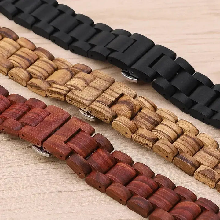 Bracelet en Bois de Santal pour Montre Samsung Watch 3/4 et Huawei GT3/GT2 - Bracelet-en-bois.com