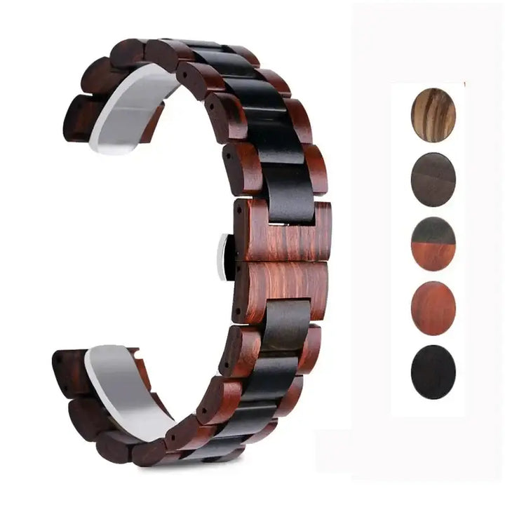 Bracelet en Bois de Santal pour Montre Samsung Watch 3/4 et Huawei GT3/GT2 - Bracelet-en-bois.com